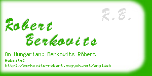 robert berkovits business card